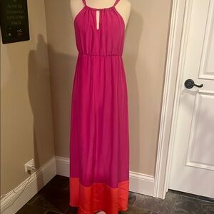 Elegant Pink Maxi Dress